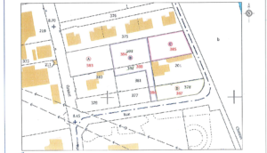 Plan des terrains à bâtir